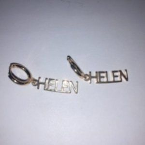 Helen name earring